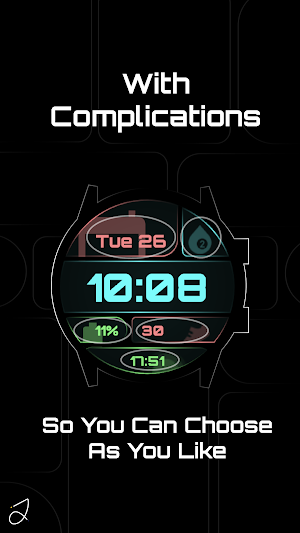 Simple Widget Watch Face v3 Screenshot 1