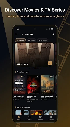 CorsFlix: Movies & TV Tracker Screenshot 0