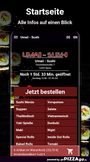 Umaii - Sushi Berlin Screenshot 1