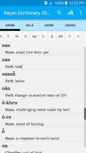 Kayan Dictionary 2016 - Englis Screenshot 0