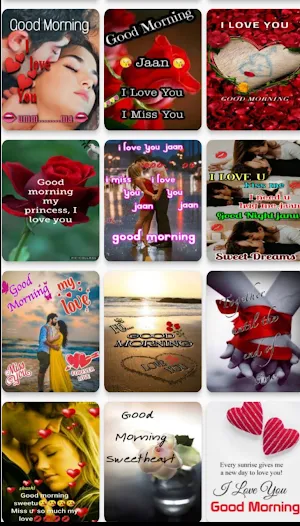 good morning for love Screenshot 1