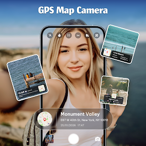 GPS Photo Stamp, Camera Map Screenshot 0