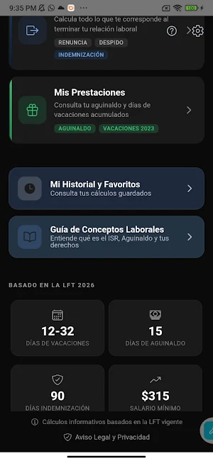 Tu Finiquito Mexicano Screenshot 1