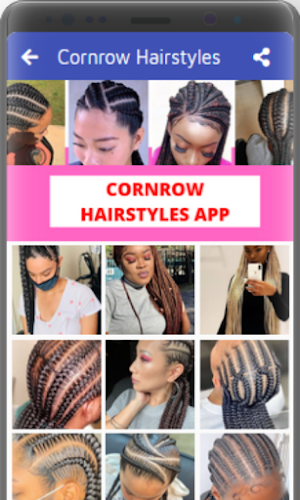 Cute Cornrow Hairstyles Screenshot 0