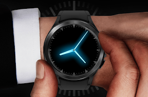 EY02 Blue Glow Watchface Screenshot 1