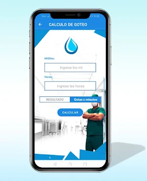 Calculo de goteo Screenshot 3