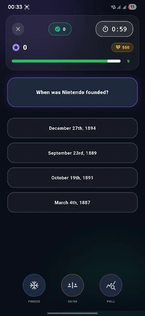 TriviaHub: 1v1 Quiz Battle Screenshot 1