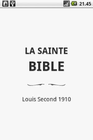 La Sainte Bible, Louis Segond Screenshot 0