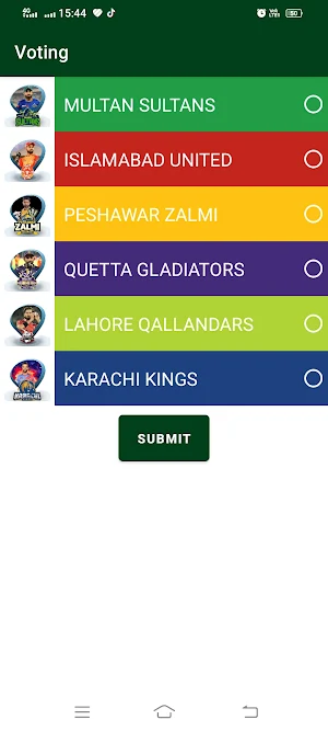 PSL Schedule and Point table Screenshot 3