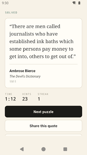 Cryptogram Quotes Screenshot 2