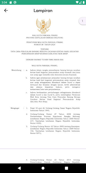 JDIH Kota Pangkal Pinang Screenshot 3