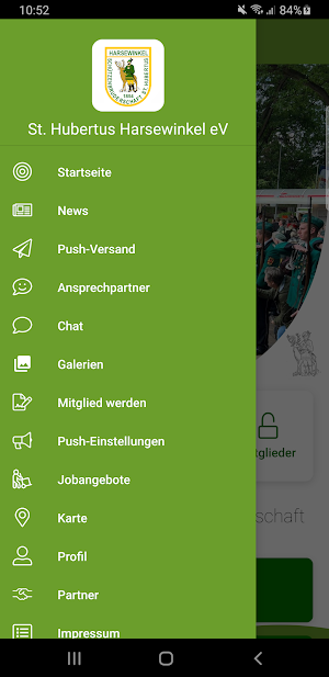 St. Hubertus Harsewinkel e.V. Screenshot 2