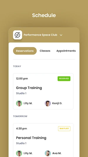 Performance Space Club Screenshot 2