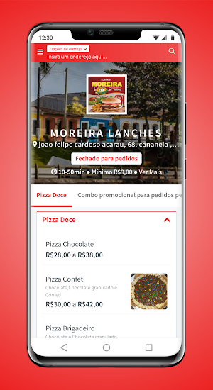 Moreira Lanches Screenshot 0
