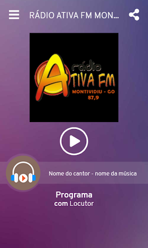 Rádio Ativa FM Montividiu Screenshot 1