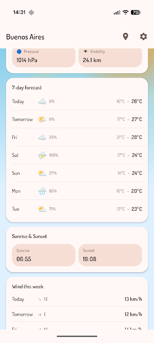 EsbiloWeather Screenshot 2