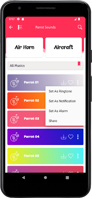 Parrot Sounds Screenshot 3