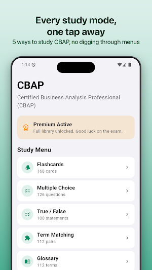 CBAP Exam Study Guide Screenshot 0