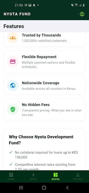NYOTAFUND KENYA Screenshot 2
