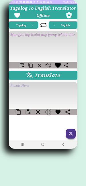 Tagalog To English Translator Screenshot 3