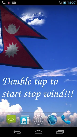 Nepal Flag Live Wallpaper Screenshot 0