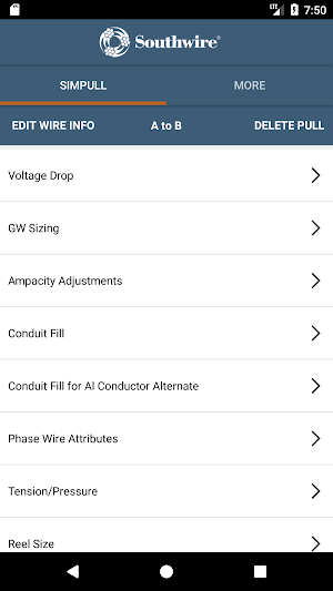 SIMpull 600V Calculator Screenshot 1