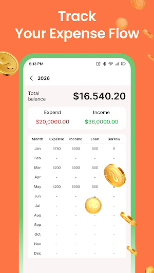 Cash Book: Expense Log Screenshot 1