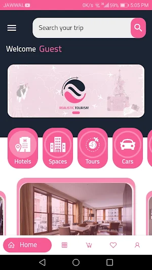 Realistic Booking Screenshot 1