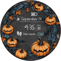 BFF78- Halloween Cat & Pumpkin