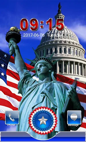Independence Day Go Locker theme Screenshot 0