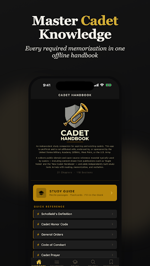 Cadet Handbook Screenshot 0