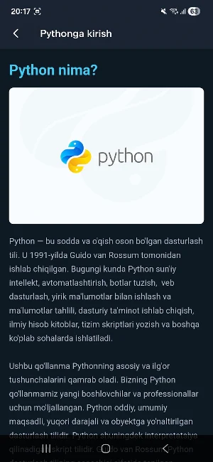 Python Darslari Screenshot 2