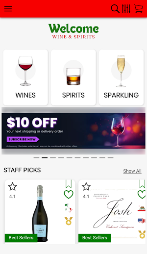 Welcome Wine & Sprits Screenshot 2