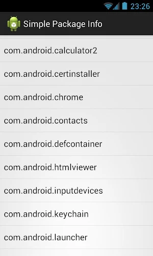 Simple Package Info Screenshot 0