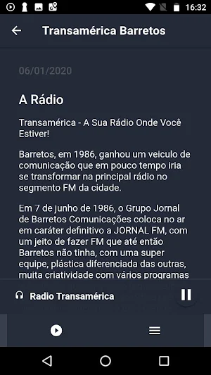 Rádio Transamérica Barretos Screenshot 2