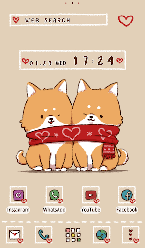Cute Wallpaper Shiba♡Friends Theme Screenshot 0