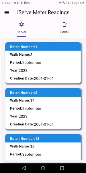Iserve Readings Screenshot 1