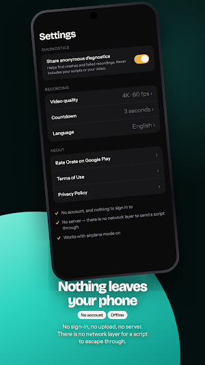 Orate: Video Teleprompter Screenshot 1