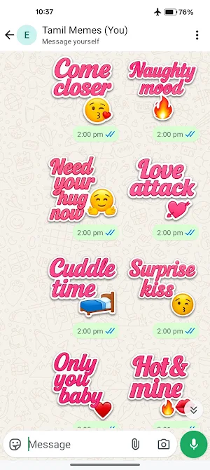 Love U Da Stickers – Couple Screenshot 0