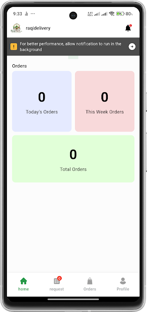 raqidelivery Screenshot 2