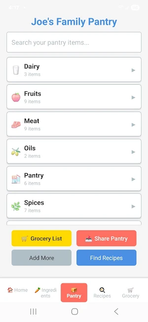 FamilyTable Screenshot 2