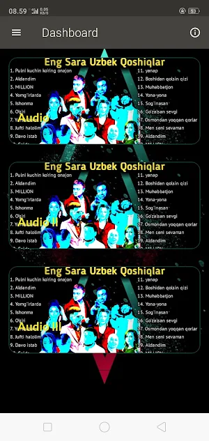 Eng Sara Uzbek Qoshiqlar music Screenshot 1