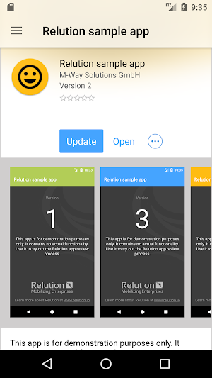 Relution Screenshot 3