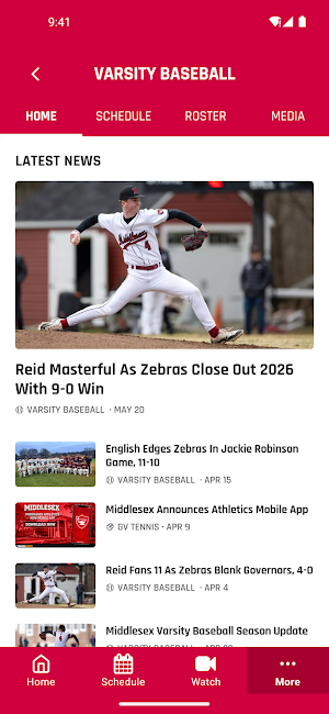 Middlesex Athletics Screenshot 2