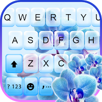 Beautiful Orchids Keyboard Background