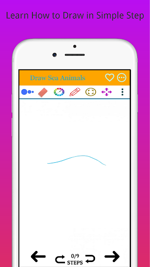 How to Draw Sea Animals Step by Step Screenshot 0