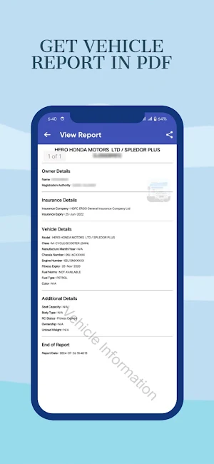 Vehicle & Driving Licence Info Screenshot 1