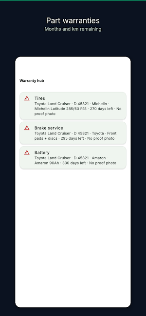 MyVehicle Screenshot 3