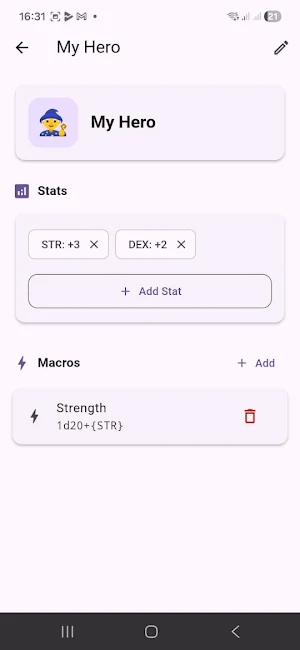 Smart Dice Roller Screenshot 2