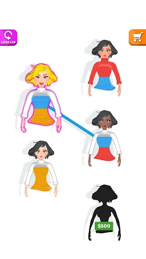 Strip Knit Sorting Puzzle Screenshot 1